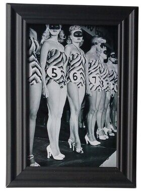 Vintage Lady's Legs Beauty Pageant Werid 60 Retro fashion beauty makeup hair art